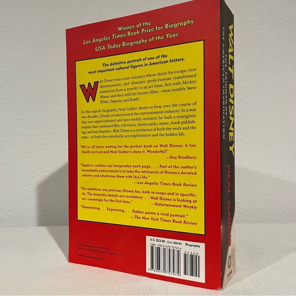 Walt Disney The Triumph of the American Imagination Neal Gabler Paperback Book - Picture 3 of 8